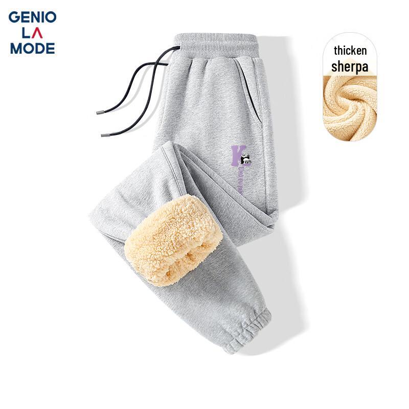 

GENIOLAMODE Men s Heavyweight Fleece-Lined Winter Casual Pants L