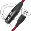 Professional USB A Male to 3Pin Female Connection Cable Portable Studio Recording Line for Dynamic Microphones