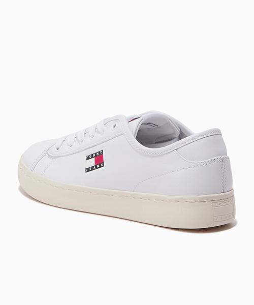 Tommy Jeans Gillian Lightweight Court Sneakers - White (T52F6Arsc51Jt1Ybs)
