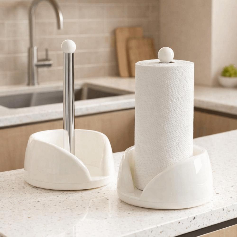 Large Capacity Vertical Napkins Rack Plastic Paper Roll Stand Tissue Stand Kitchen