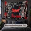 Arazzo Personalizzato con Nome Testo, Appeso Decorativo da Parete Slipknot, Arazzo Sfondo per Casa Camera da Letto
