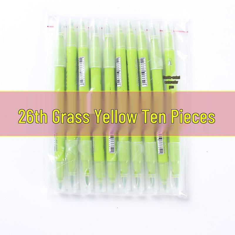36-Color Double-Ended Soft Tip Washable Watercolor Pens for Primary Students