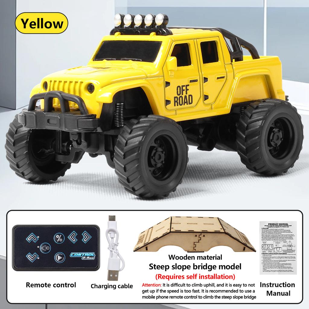 Mini Alloy RC Car 1/64 Crawler High Speed Hobby Off-Road Vehicle Model APP Control Remote Control Car Desktop Toy Car for Kids
