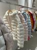 New in autumn and winter, small women's hooded ribs casual versatile puffs short down jackets for women