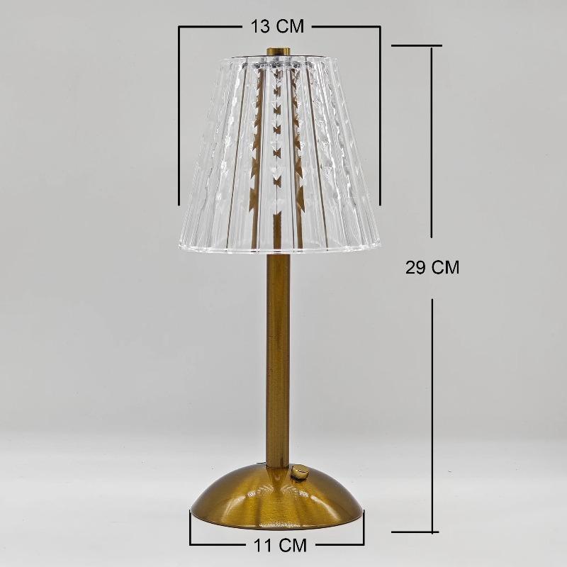 Table Lamp Bedroom, Bedside Lamp Light Luxury Diamond Crystal Lamp High-end Atmosphere Lamp Charging Touch Small Night Lamp