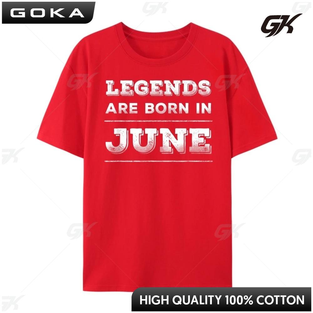 

Legends Are Born In June Streetwear Vintage Christmas Graphic T Shirt Cotton Designer Clothes Men Large Size ropa de hombre 4XL