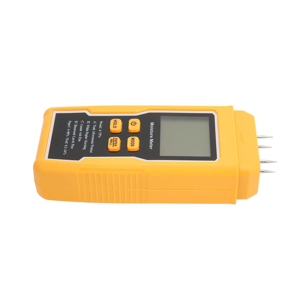 Wood Moisture Meter Humidity Tester Pin Type Large LCD Display with Backlight for Firewood Paper
