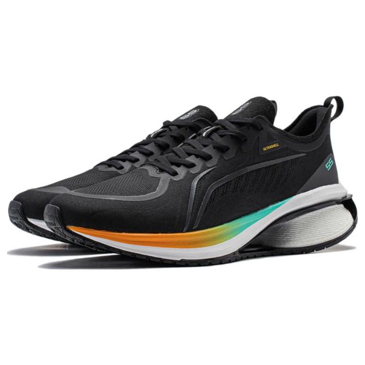 New LiNing WuShi 5S 3.0 Cushioning Low Top Long Distance Running Shoes Men's Black ARST049-2