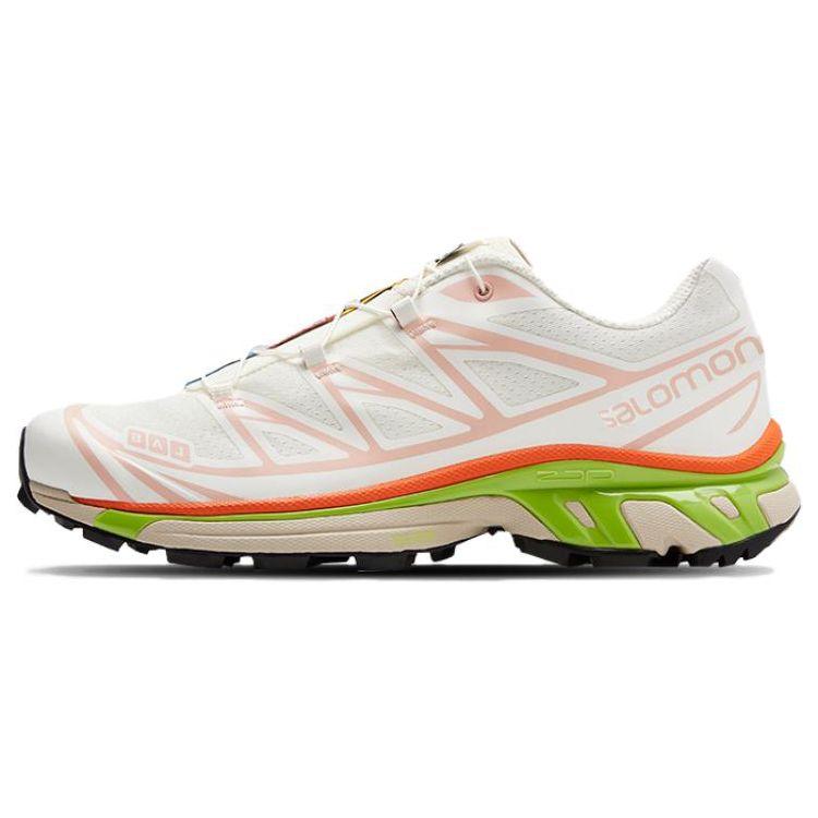 SALOMON XT-6 Mesh Trendy Cool Shock Absorbing Non-Slip Durable Low-Top Casual Shoes Unisex Sneaker Vanilla 471478