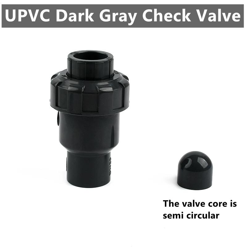 

1PC 20~110mm UPVC Transparent Check Valve Fish Tank Garden Irrigation Aquarium Tube Watering Adapter Fittings PVC Pipe Connector Inner Diameter 20mm