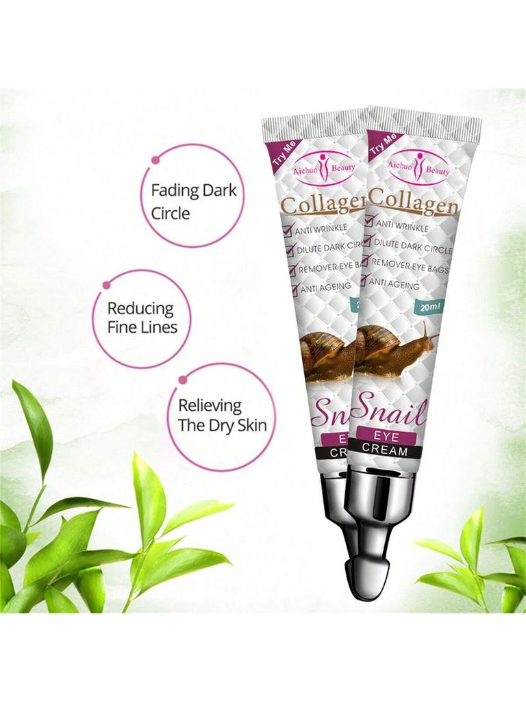 1Pc COLLAGEN DEEP NOURISHMENT SNAIL EYE CREAM. Deep Moisturizing. Locking In Moisture. Reduce Dry An