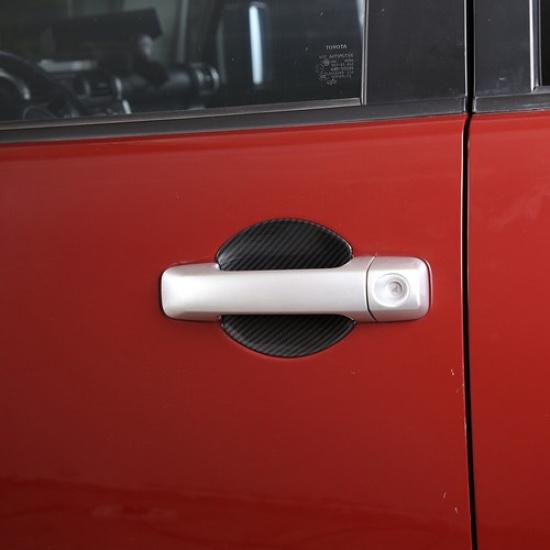 ABS Carbon Fiber Outer Door Handle Cover Bowl Trim For Toyota FJ Cruiser 07-21