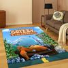 3D Grizzy and The Lemmings Cartoon Carpet Rug for Bedroom Living Room Sofa Home Decor,kids Game Area Rug Non-slip Floor Mat Gift