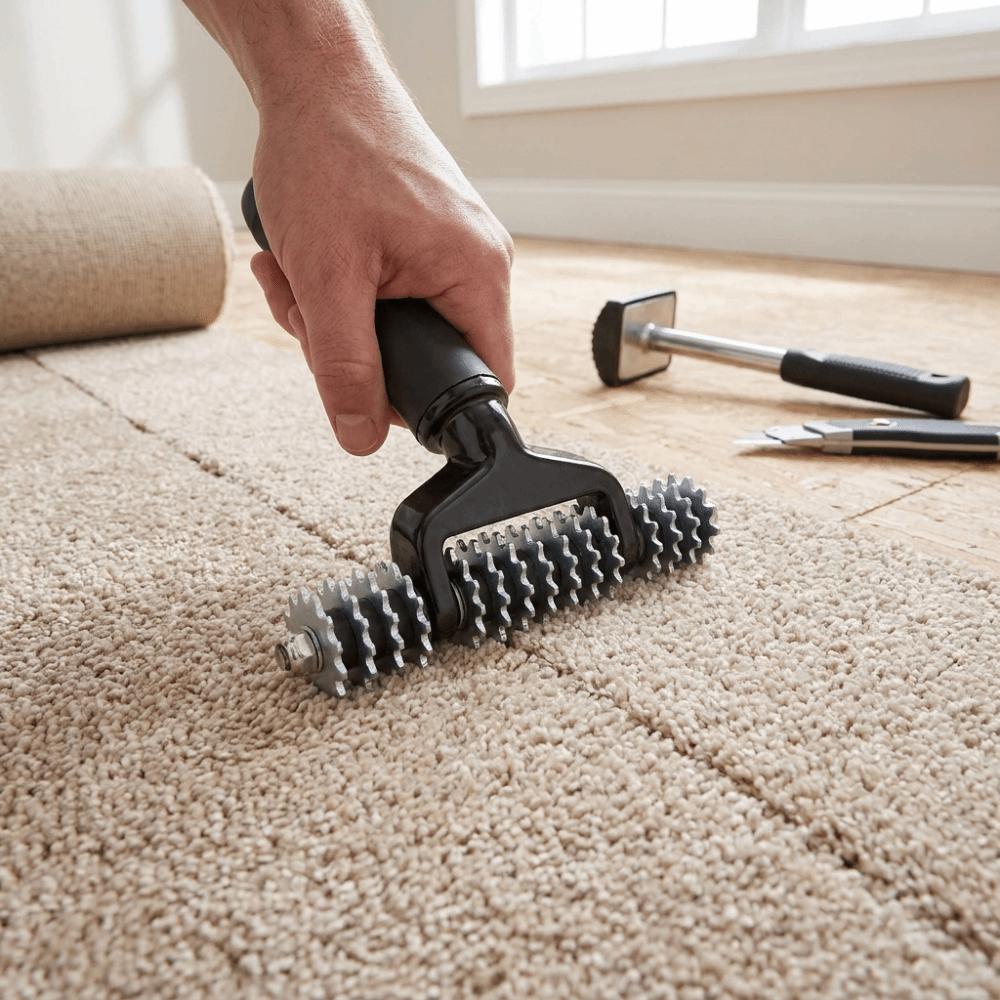 Serrated Toothed Wheels Carpet Seam Roller 5 Inch Carpet Roller Carpet Installation