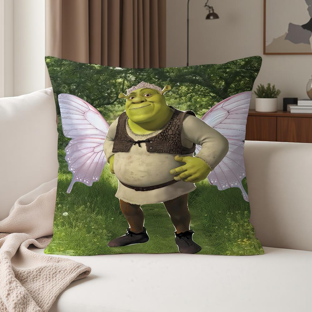 Anime Film S-shrek Pillow Case Suitable For Bedrooms Living Rooms Cars Home Decoration