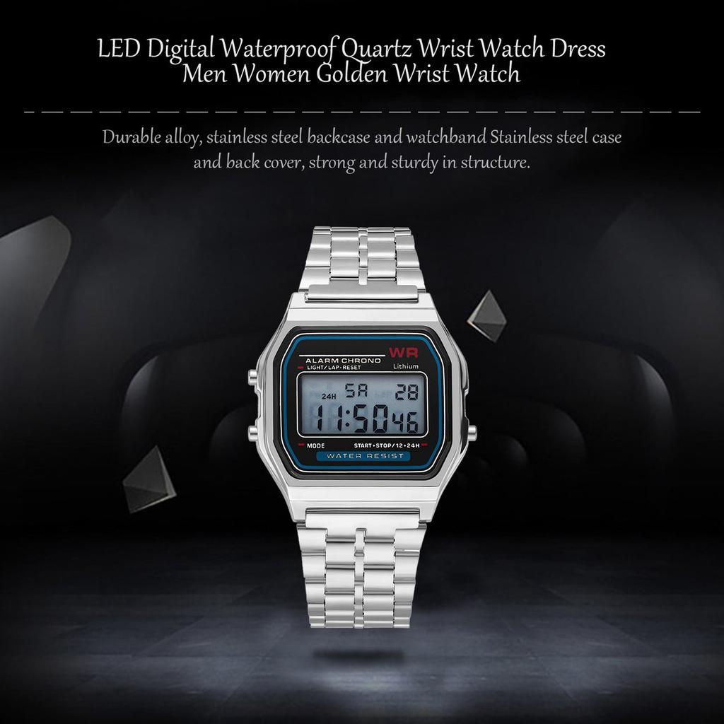 Rmay LED Digital Wrist Watch Ultra Thin Alarm Wrist Watch Calendar for