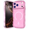 For iPhone 17 Pro Max Magnetic Case Wave Edge Glitter TPU Phone Back Cover