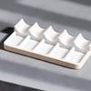3D Printed Plastic Brush Holder Lightweight Portable Painting Brush Rest Holder Space-Saving Mini Size Brush Storage Box