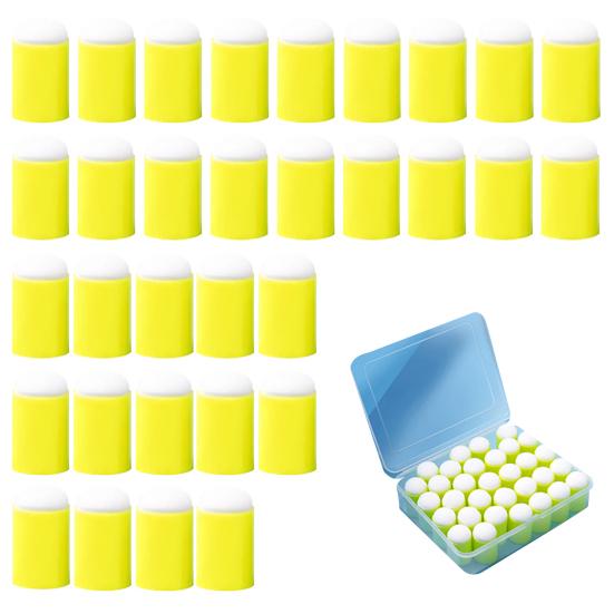 30/32Pcs Finger Sponge Daubers Painting Sponges Set with Storage Box Craft Sponge Daubers for DIY Crafting Card Making Painting Stamping