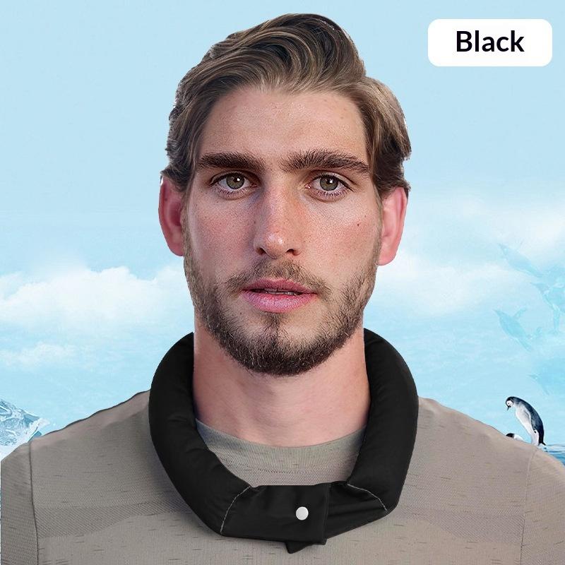 Cooling Neck Wrap With Button Fastener Instant Ice Neck Towel For Outdoor Sports Summer Activities Instant Cold Cooling Scarf