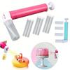 Cake Decorating Pump Kit for Glitter Powder and Airbrush Effects Refillable Containers for Baking Cake Icing and Sugar Sprays