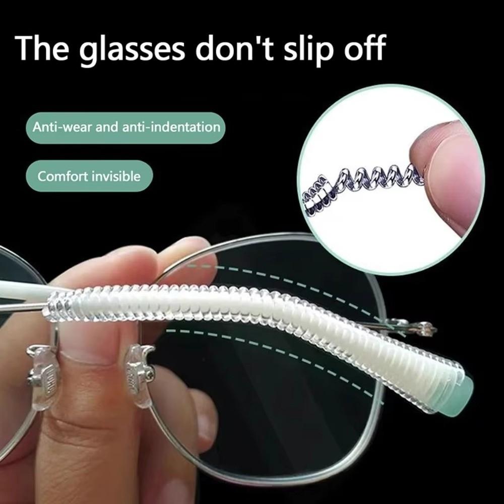 1PC Anti Slip Ear Hook Ring Size Adjuster Spring Design Anti-slip Sleeves for Eyeglass