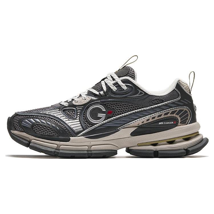 New ANTA Champion Series Running Shoes Men Low Top Black Gray Color 112348805A-2