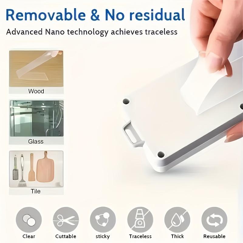 Heavy-Duty Dual-Sided Nano Tape - Extra Strong Adhesive, Reusable & Versatile for Crafts, Christmas Decorations & More