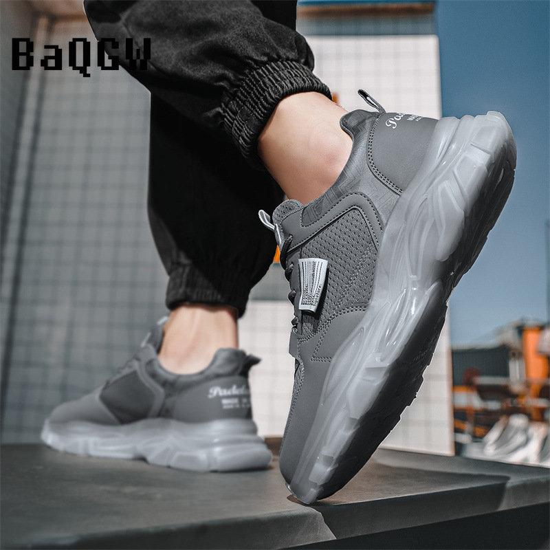 Spring New Men's Casual Sneakers Outdoor Running Sport Shoes Fashion Mesh Breathable Student Designer Clunky Sneaker Non-slip
