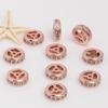 18k Gold-Plated Rhinestone Spacer Beads for DIY Jewelry Making