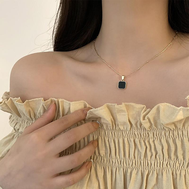 Popolare Collana Choker a Catena con Ciondolo in Cristallo Verde Scintillante per Donna Gioielli di Moda Festa Nuziale Regalo di Compleanno