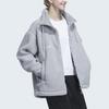 Adidas Lounge Jacket Solid Color Loose Fleece Sports Casual Jacket Women Jacket Light-Gray IP7057