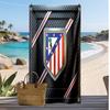 Asciugamano da Spiaggia Stampato Atletico Madrid Asciugamano Morbido ad Asciugatura Rapida Coperta da Spiaggia Rettangolare Grande Portatile per Viaggio Piscina