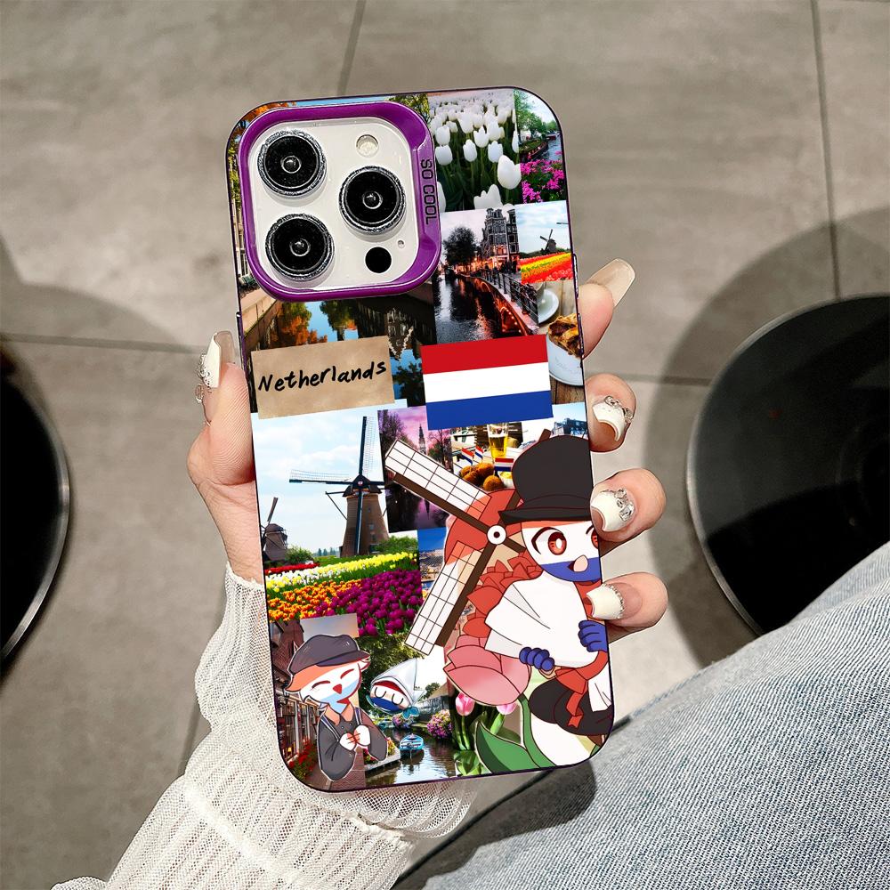 

Netherland Dutch Flag Purple Translucent Mobile Phone Case for iPhone 17 16 15 14 13 12 11 X XR XS Air Pro Max Plus Cover iPhone 11 Pro Max