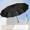 Children's Umbrella for Both Sunny and Rainy Weather, Anti-Rebound, Portable, Reverse Folding, Girls' Black Coating Sunshade, Fully Automatic Folding