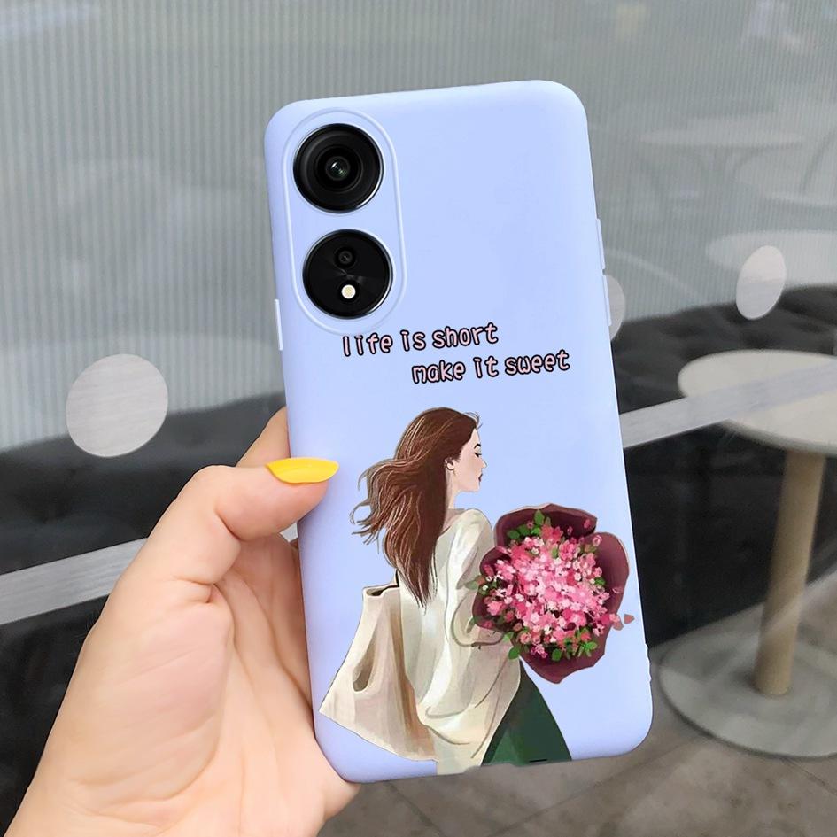 Für OPPO Reno8 T 5G Hülle Cover OPPO A78 Leopard Handyhülle Niedliche Kuh Weiche Rückseite Für OPPO Reno 8T 5G A 78 OPPOA78 A1 Pro Hülle