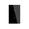 2025 New Design Products Tuya Smart Wifi Wall Switch Us Standard Glass Touch Panel Light Switch Support App Remote Control