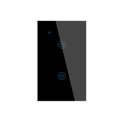 2025 New Design Products Tuya Smart Wifi Wall Switch Us Standard Glass Touch Panel Light Switch Support App Remote Control