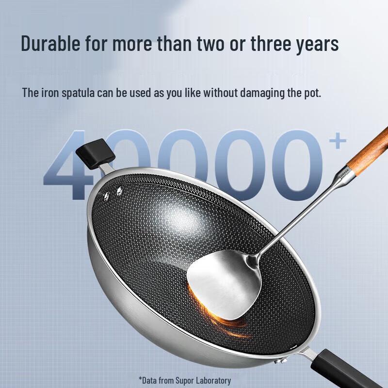 COOKER KING 304 Stainless Steel Non-stick Wok with Steamer
