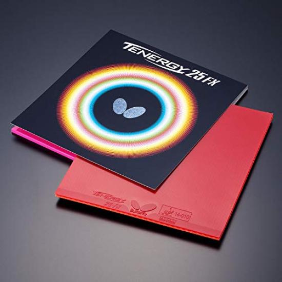 Butterfly Table Tennis Rubber Tenergy 25 FX Back Soft Tension (Spin) 05910 Red Thick