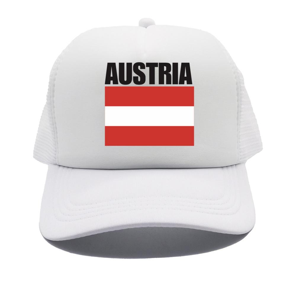 Cappellino da Baseball Bandiera Austriaca Fresco Estivo Unisex Rete Traspirante Cappello per Fan del Paese Cappellino Trucker Unisex Cappellini in Rete Traspirante per Esterno