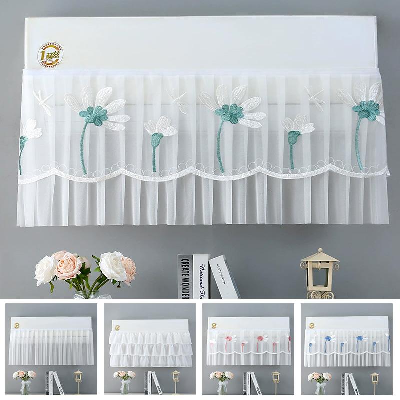 1PC Air Conditioner Washable Wall Mounted Hanging Prevent Direct Blowing Textil Protective Bag Dust Cover Wind Shield Curtain