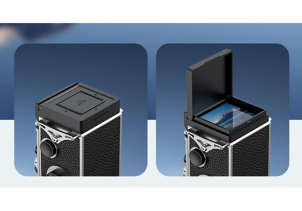 Retro Dual-Lens Travel Camera - Manual Crank, Student-Friendly, Portable Film & Digital Model
