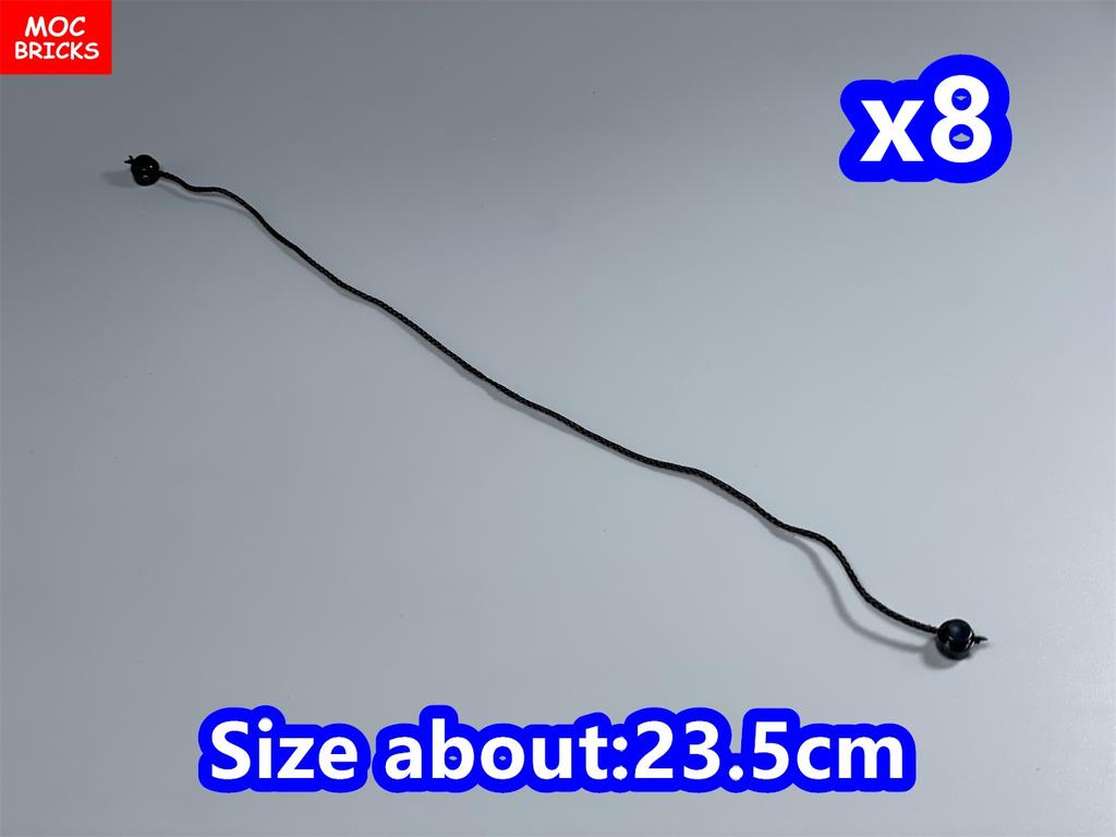 Non-Toxic 8Pcs Moc Bricks String Rope Spider Silk 14210 63141 Chain Links 30104 Educational Building Blocks Toys For Children Xmas Gifts