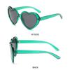 Sluneční brýle Candy Color Polarized Heart Sluneční brýle Party Beach Love Shaded Shaded pro ženy