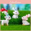 Creative Resin Animal Figurine Set Miniature Sleeping Deer Desk Decor Blind Box Surprise