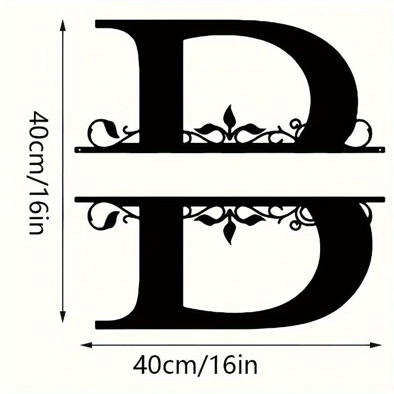 Custom Iron Nameplate - Personalized Outdoor Letter Sign, Outdoor/Indoor Wall Art Decoration, Presents for Weddings/Housewarming