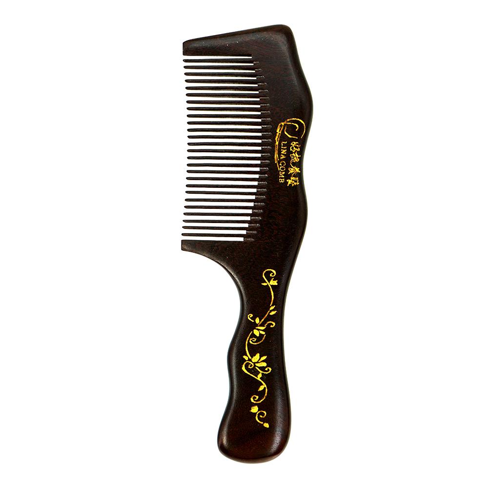 Professional Comb Sandalwood Wide Tooth Hair Combs Scalp Massage Brush Moon Shape Wooden Comb Bath SPA Massage Brush Hair Brush