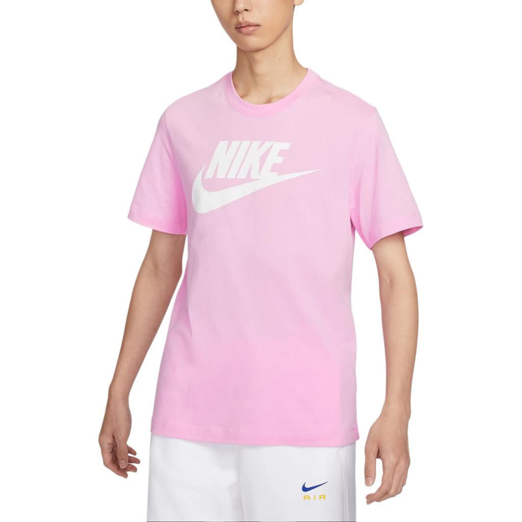 Nike Letter Comfortable Breathable Casual Round Neck Short Sleeve Printed T-Shirt Men T-Shirts Pink AR5005-624