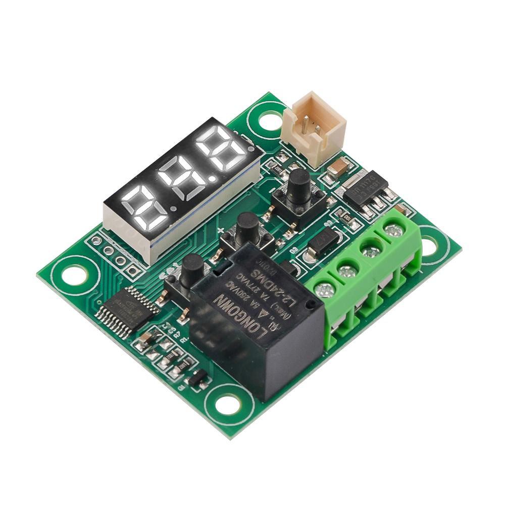 W1209 DC 24V NTC Heat Cool Digital Thermostat Temperature Controller LED Miniature Thermostat Temperature Control Switch Panel